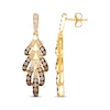 Thumbnail Image 2 of Le Vian Ombré Diamond Drop Earrings 1-1/2 ct tw 14K Honey Gold