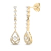 Thumbnail Image 1 of Love Entwined Diamond Drop Earrings 1/2 ctw 10K Yellow Gold