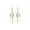 Thumbnail Image 2 of Love Entwined Diamond Hoop Earrings 3/8 ctw 10K Yellow Gold