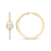 Thumbnail Image 3 of Love Entwined Diamond Hoop Earrings 3/8 ctw 10K Yellow Gold