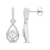 Thumbnail Image 3 of Love Entwined Diamond Dangle Earrings 1 ct tw 10K White Gold