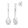 Thumbnail Image 1 of Love Entwined Diamond Drop Earrings 1/2 ctw 10K White Gold