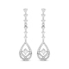 Thumbnail Image 2 of Love Entwined Diamond Drop Earrings 1/2 ctw 10K White Gold