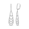 Thumbnail Image 1 of Diamond Layered Teardrop Earrings 2 ct tw 10K White Gold