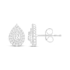 Thumbnail Image 1 of Multi-Diamond Pear-Shaped Stud Earrings 1 ct tw 10K White Gold