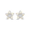 Thumbnail Image 2 of Diamond Twisted Star Stud Earrings 1/5 ct tw 10K Yellow Gold