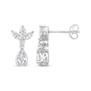 Thumbnail Image 1 of Pear, Marquise & Round-Cut Diamond Dangle Earrings 1 ct tw 14K White Gold