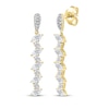 Thumbnail Image 0 of Marquise & Round-Cut Diamond Dangle Earrings 1-1/2 ct tw 14K Yellow Gold