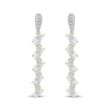 Thumbnail Image 1 of Marquise & Round-Cut Diamond Dangle Earrings 1-1/2 ct tw 14K Yellow Gold