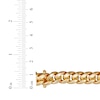 Thumbnail Image 5 of Hollow Cuban Curb Chain Necklace 9.3mm 10K Yellow Gold 22&quot;