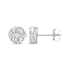 Thumbnail Image 0 of Baguette & Round-Cut Multi-Diamond Stud Earrings 1/2 ct tw 10K White Gold