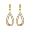 Thumbnail Image 2 of Diamond Dangle Earrings 1/4 ct tw 10K Yellow Gold