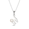 Thumbnail Image 3 of Cultured Pearl &quot;Love &quot;Necklace Sterling Silver 18&quot;