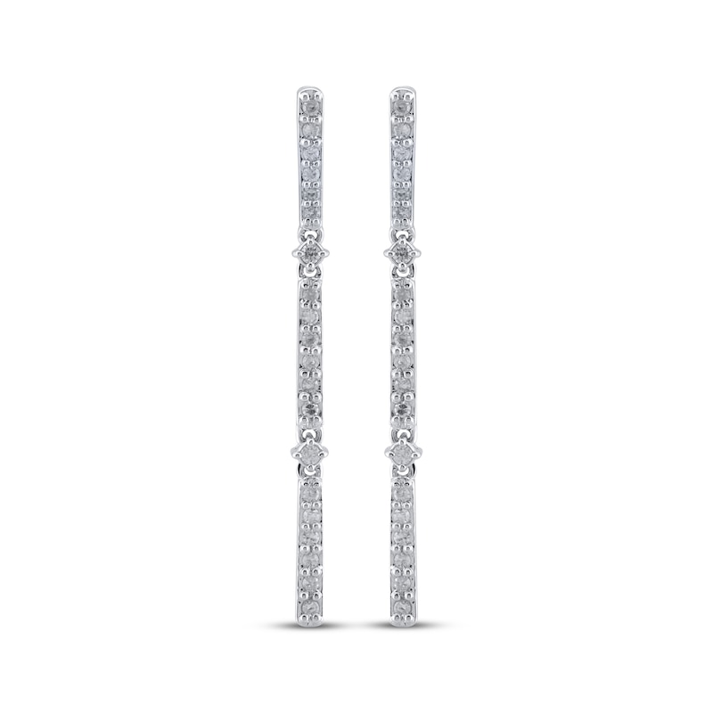 Main Image 2 of Diamond Drop Earrings 1/3 ct tw 10K White Gold