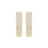 Thumbnail Image 2 of Diamond Pavé Hoop Earrings 3/8 ct tw 10K Yellow Gold