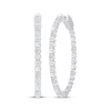 Thumbnail Image 0 of Diamond Inside-Out Hoop Earrings 2 ct tw 10K White Gold