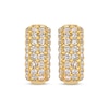 Thumbnail Image 1 of Le Vian Diamond Four-Row Hoop Earrings 1-1/2 ct tw 14K Honey Gold
