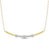 Thumbnail Image 1 of Memories Moments Magic Lab-Grown Diamond Smile Necklace 1/2 ct tw 14K Yellow Gold 19.5&quot;