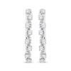 Thumbnail Image 2 of Threads of Love Diamond Curvy Hoop Earrings 1/2 ct tw 10K White Gold