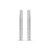 Thumbnail Image 2 of Threads of Love Diamond Hoop Earrings 1/4 ct tw 10K White Gold