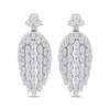 Thumbnail Image 2 of Pear, Oval, Marquise & Round-Cut Diamond Drape Earrings 20 ct tw 14K White Gold