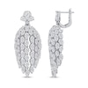 Thumbnail Image 3 of Pear, Oval, Marquise & Round-Cut Diamond Drape Earrings 20 ct tw 14K White Gold