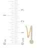 Thumbnail Image 3 of Diamond Threader Drop Earrings 1/4 ct tw 10K Yellow Gold