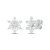 Thumbnail Image 0 of Diamond Snowflake Stud Earrings 1/10 ct tw Sterling Silver