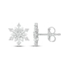 Thumbnail Image 2 of Diamond Snowflake Stud Earrings 1/10 ct tw Sterling Silver