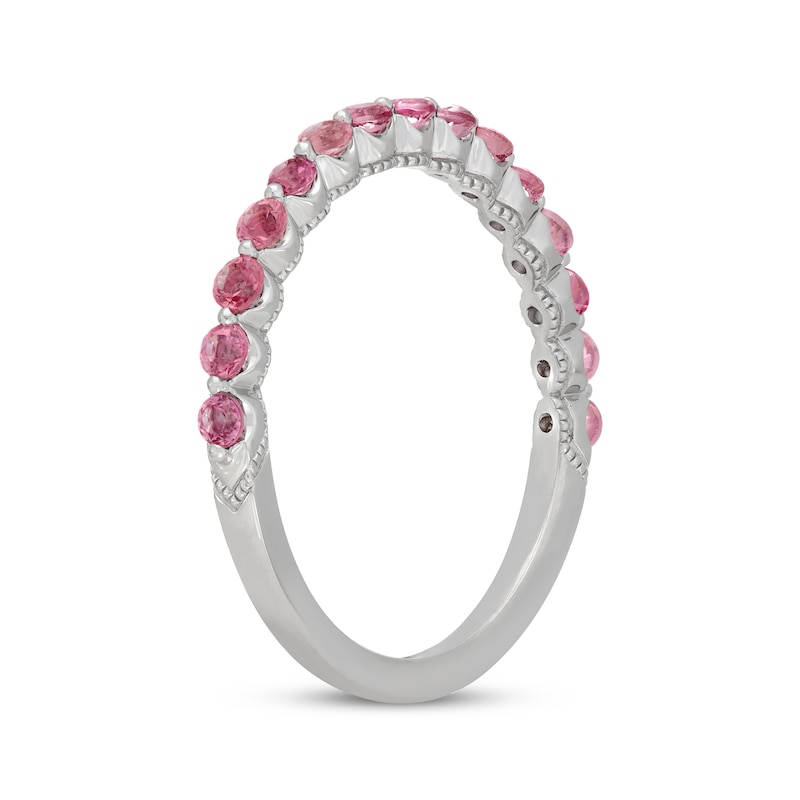 Neil Lane Pink Tourmaline Wedding Band 14K White Gold