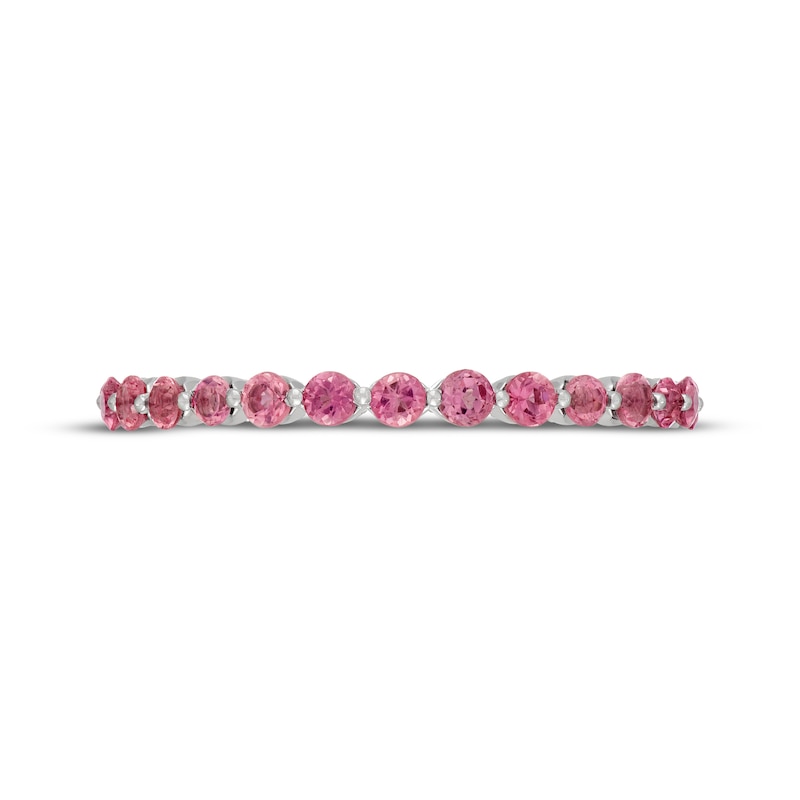 Neil Lane Pink Tourmaline Wedding Band 14K White Gold