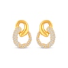 Thumbnail Image 1 of Diamond Chain Link Drop Earrings 3/8 ct tw 10K Yellow Gold