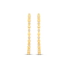 Thumbnail Image 1 of Diamond Beaded Hoop Earrings 1/2 ct tw 10K Yellow Gold