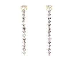 Lab-Grown Diamonds by KAY Drop Earrings 1-1/4 ct tw 14K Yellow Gold