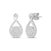 Thumbnail Image 0 of Multi-Diamond Infinity Earrings 5/8 ct tw 10K White Gold