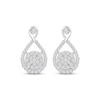 Thumbnail Image 1 of Multi-Diamond Infinity Earrings 5/8 ct tw 10K White Gold