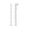 Thumbnail Image 1 of Pear-Shaped & Round-Cut Diamond Drop Earrings 2 ct tw 10K White Gold