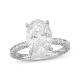 Neil Lane Artistry Oval-Cut Lab-Created Diamond Engagement Ring 4-5/8 ct tw 14K White Gold