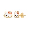 Thumbnail Image 1 of Children's Hello Kitty Enamel Stud Earrings 14K Yellow Gold