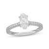 Thumbnail Image 0 of Neil Lane Artistry Heritage Oval-Cut Lab-Created Diamond Engagement Ring 1-1/3 ct tw Platinum