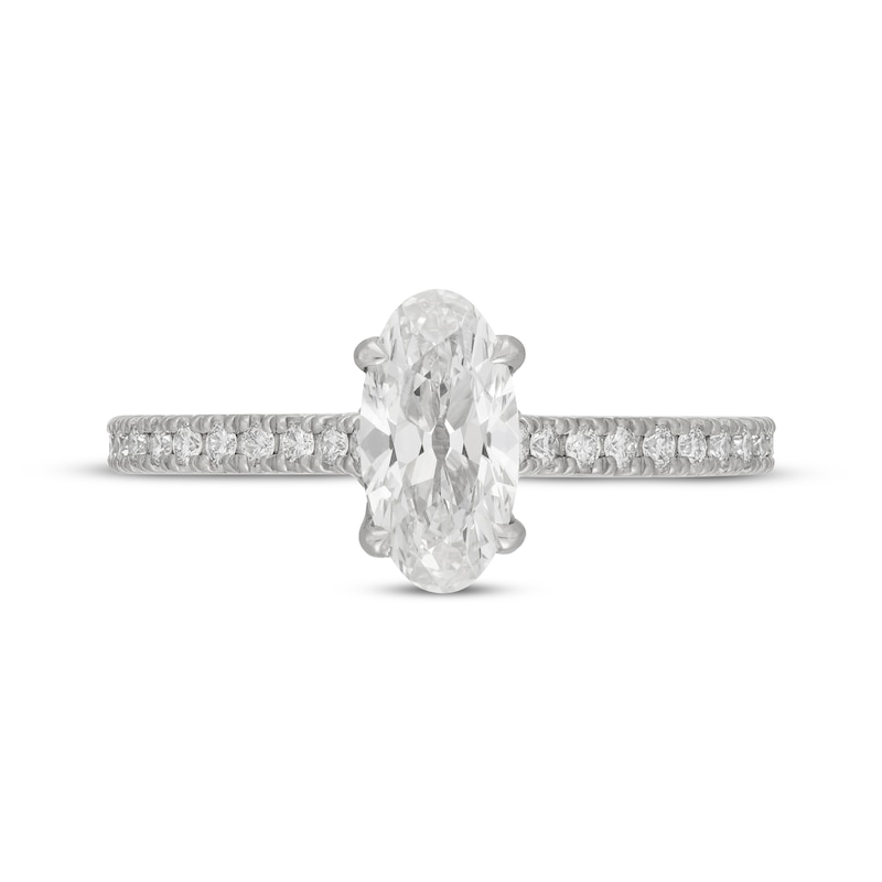 Neil Lane Artistry Heritage Oval-Cut  Lab-Grown diamond Engagement Ring 1-1/3 ct tw Platinum