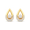 Thumbnail Image 2 of Diamond Teardrop Earrings 1/5 ct tw 10K Yellow Gold