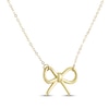 Thumbnail Image 2 of Bow Necklace 10K Yellow Gold 18&quot;