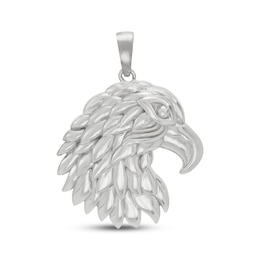 Men's Eagle Head Charm Sterling Silver