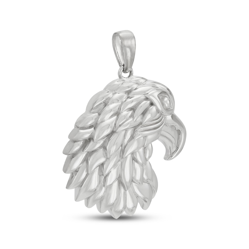 Main Image 2 of Men's Eagle Head Charm Sterling Silver