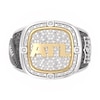 Thumbnail Image 1 of True Fans Atlanta Falcons Championship Ring Sterling Silver & 10K Yellow Gold Ring