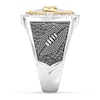 Thumbnail Image 3 of True Fans Atlanta Falcons Championship Ring Sterling Silver & 10K Yellow Gold Ring