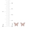 Thumbnail Image 5 of Diamond Butterfly Stud Earrings 1/6 ct tw 10K Rose Gold