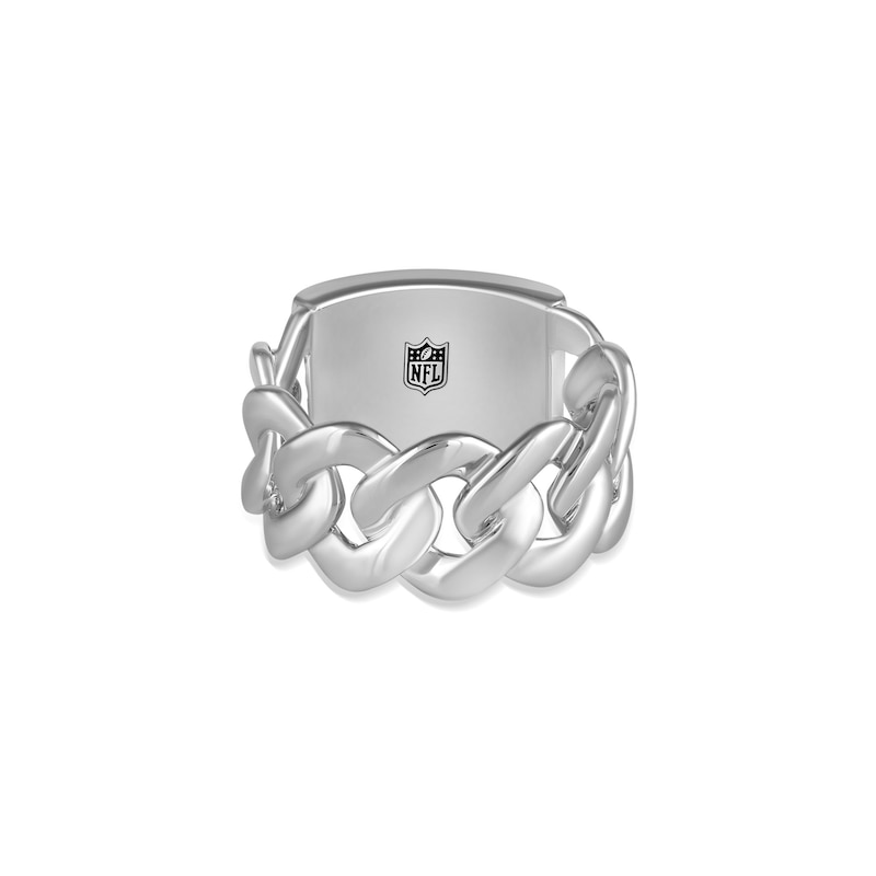 Main Image 3 of True Fans Kansas City Chiefs 1/10ct tw Diamond &quot;CHIEFS&quot; Chain Ring Sterling Silver