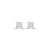 Thumbnail Image 1 of Lab-Grown Diamonds by KAY Princess-Cut Solitaire Stud Earrings 1/2 ct tw 14K White Gold (F/SI2)